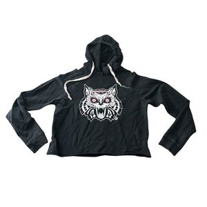 University of Arizona Sugar Skull Wildcat Cropped Sweatshirt Medium